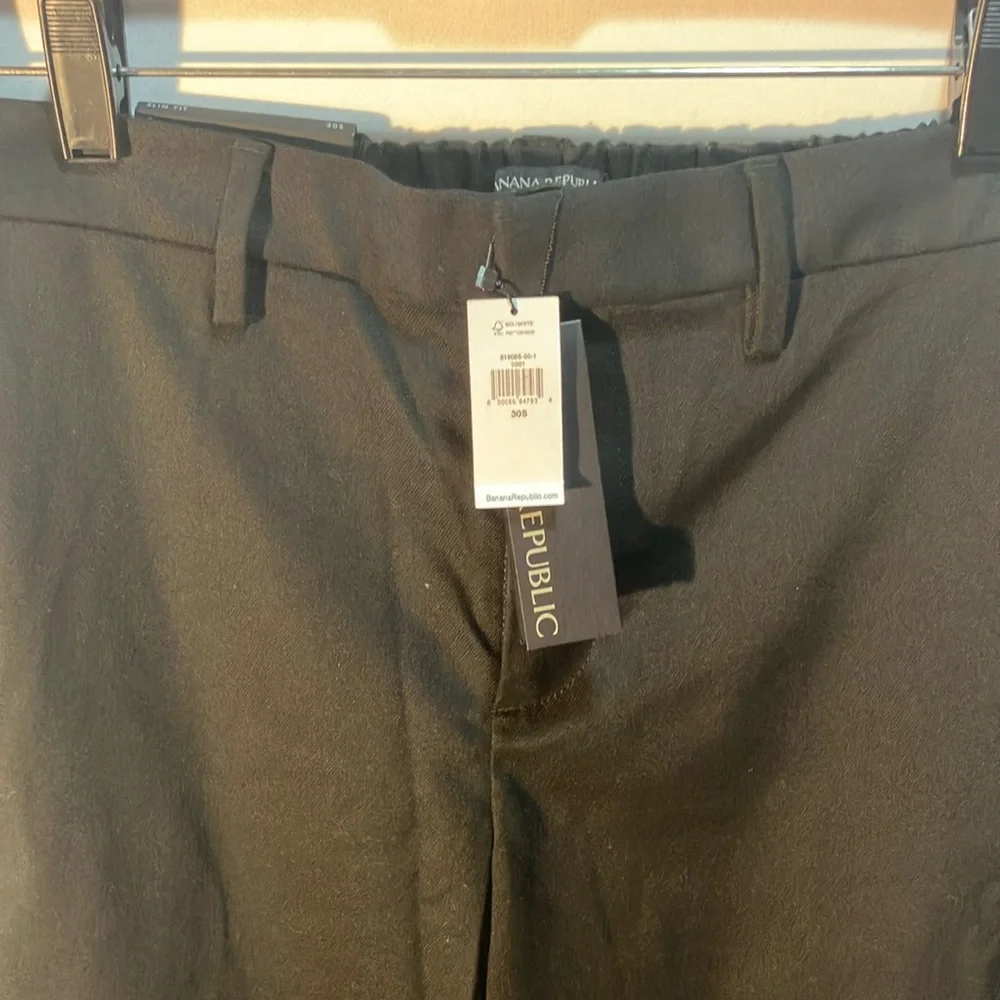 Banana Republic Black Dress Pants Streamlined Silhouette